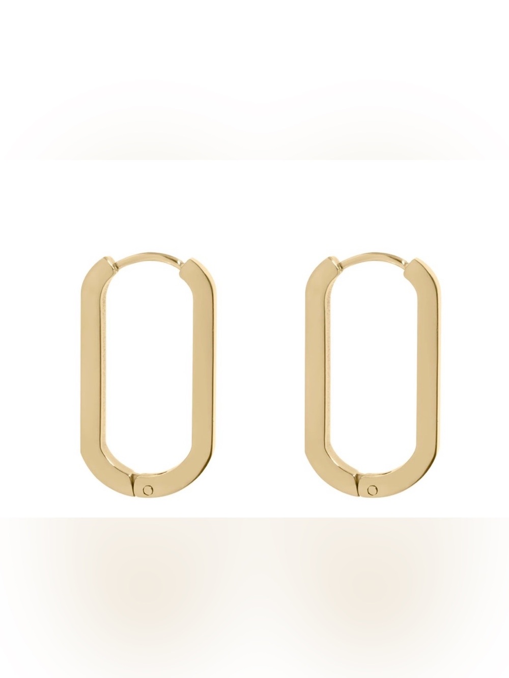 $28.00- 14k Gold Filled Oval Huggie Earrings